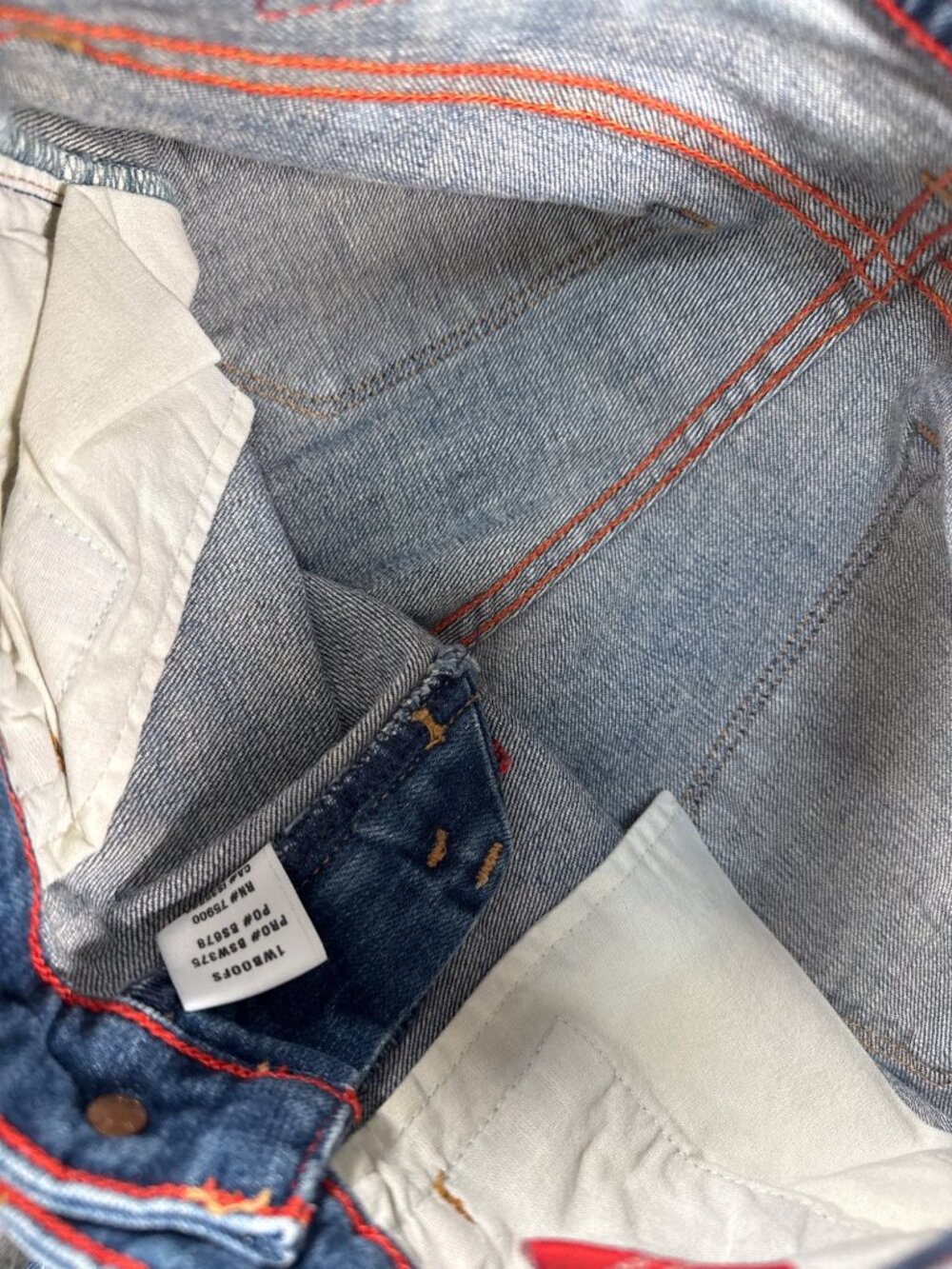 Big Star Flare Jeans 27R Bleach Wash Stretch Denim USA Retro Y2K Hippie - Picture 12 of 14